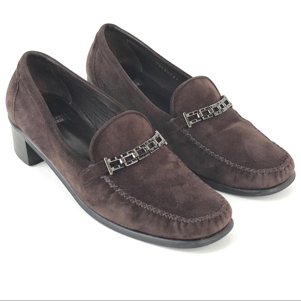 Stuart Weitzman Loafers Classic Suede Rhinestone